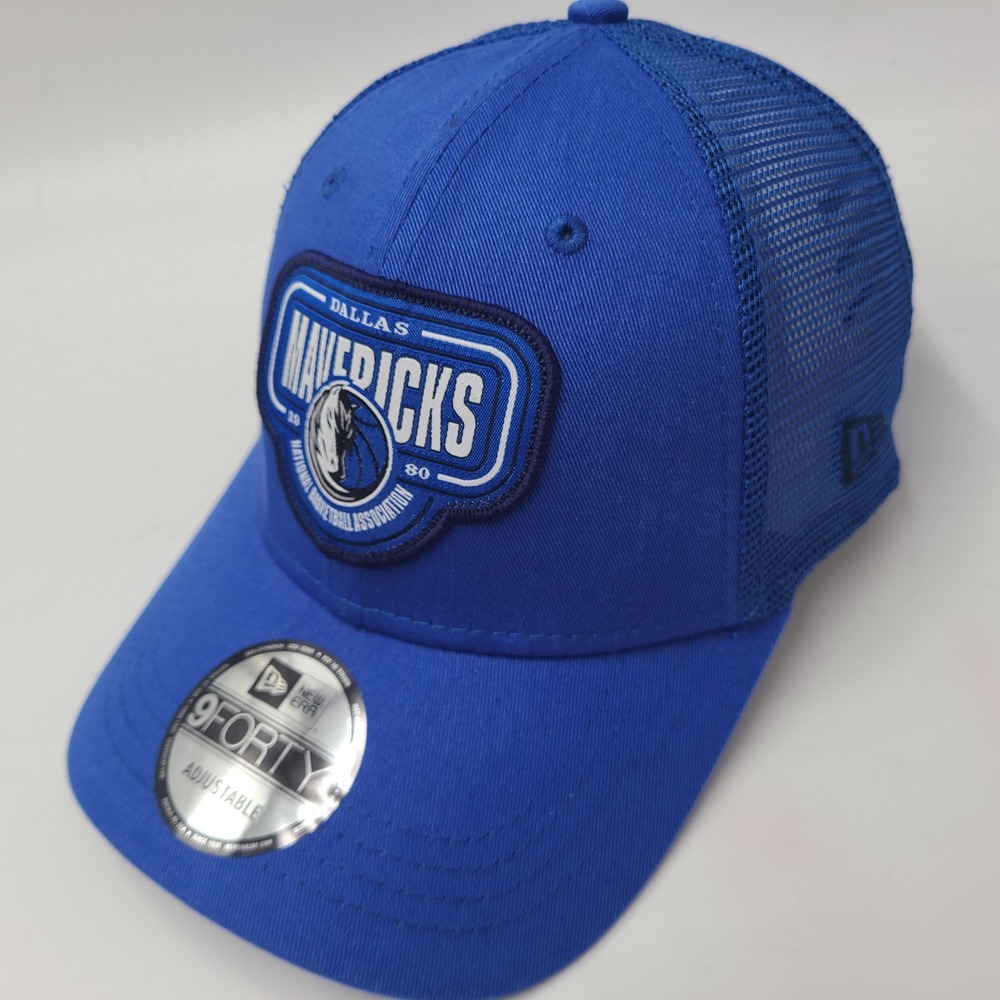 Dallas Mavericks Hat Snapback Trucker Mesh New Era 9Forty Blue‎ NBA Basketball